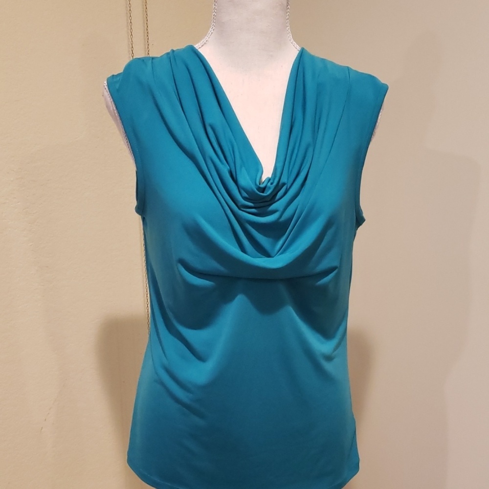 Michael Kors  draped sleeveless  top Sz M